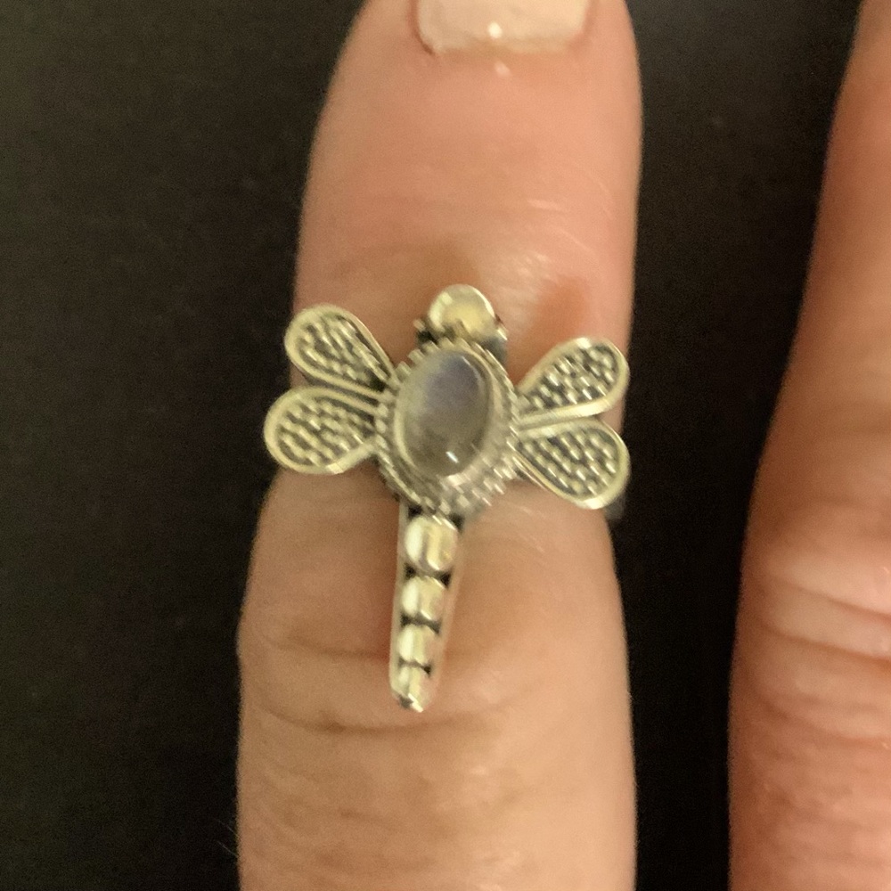 Sterling Silver Dragonfly Ring - image 4